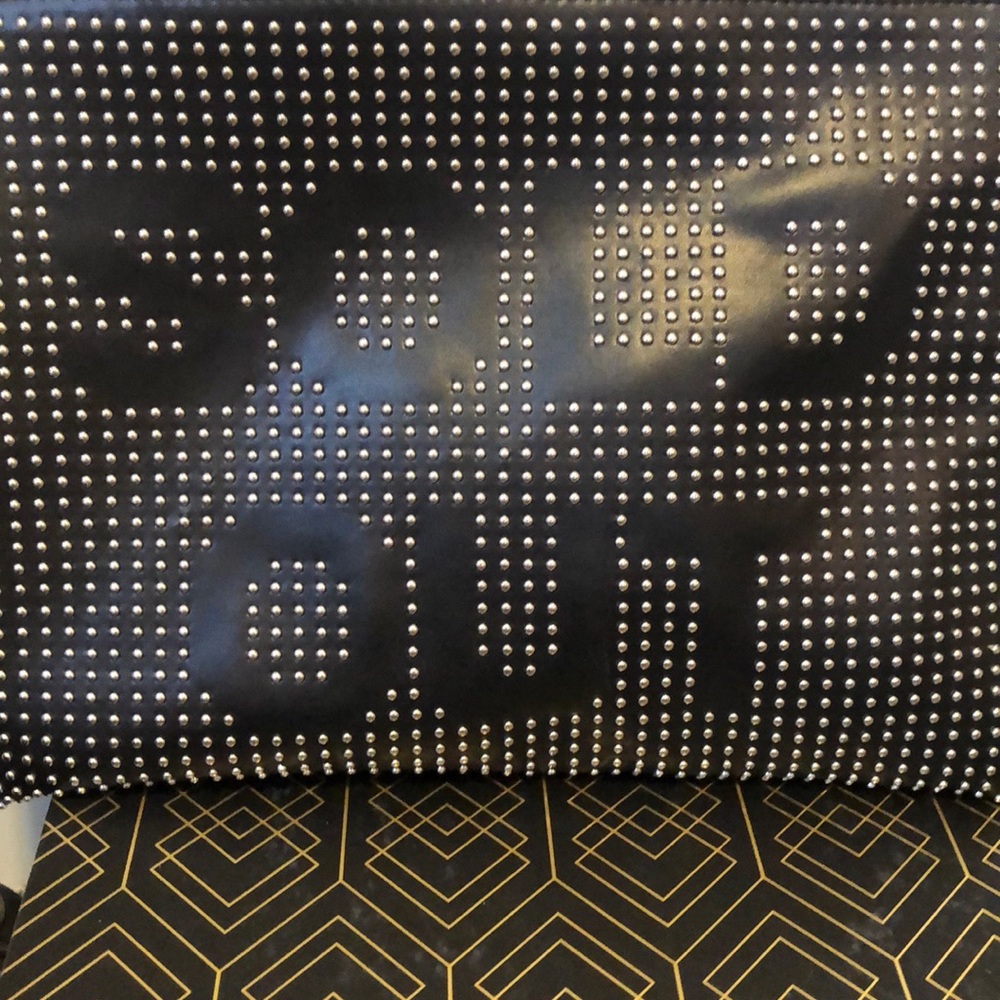 Zara studded Clutch